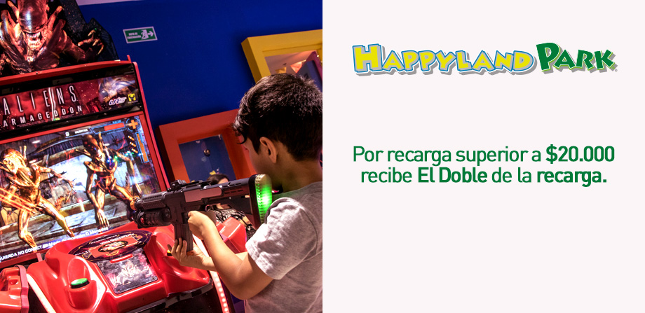 Por toda recarga superior a $20.000 recibe el doble de carga.