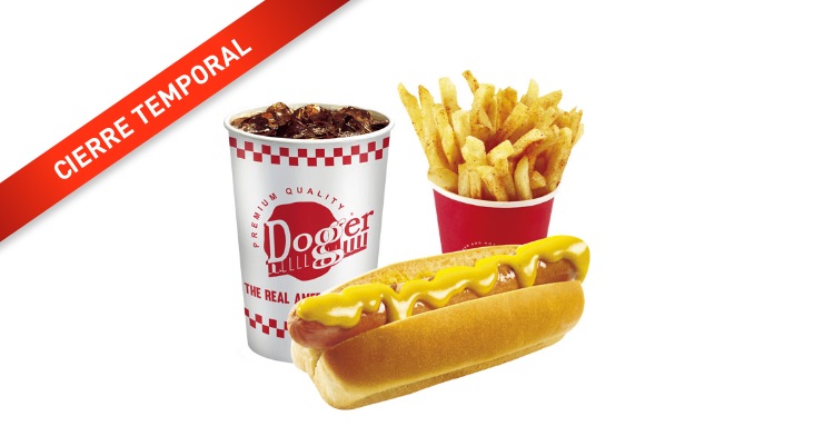 Dogger + Gaseosa 16 oz + Papas francesas 150g, ahora: $14.900