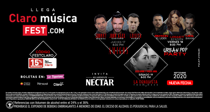 Disfruta 15% de dcto de “Claro Música Fest 2020"