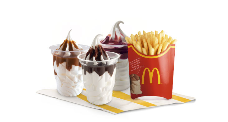 3 Sundae + Papas grandes por $13.950