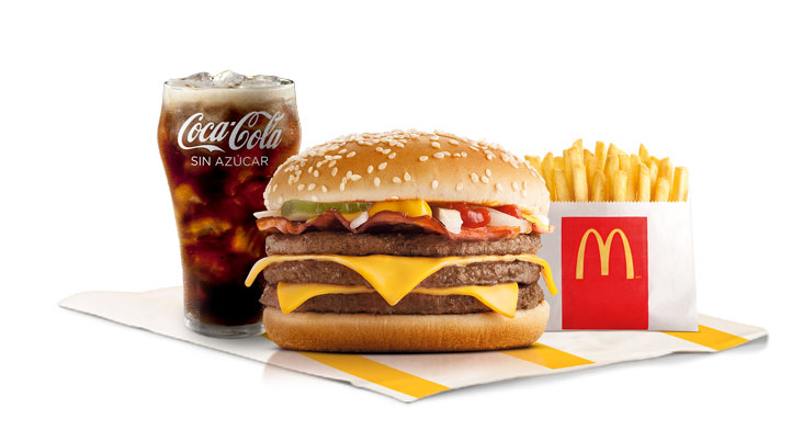 Triple McBacon + Papas + Gaseosa por $16.950
