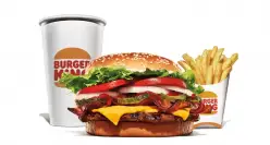 Aplica en:  Whopper Clásica, Whopper con Queso, Whopper Queso Tocineta, Whopper Doble, Whopper Jr, Whopper Jr Doble y Bacon Feast Whopper. Sujeto a disponibilidad en restaurantes.